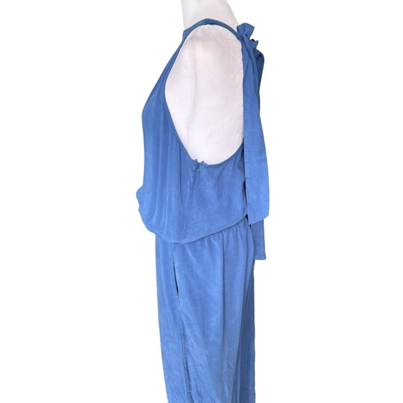 Cloth & Stone - High Neck Side Tie Wide Leg Jumpsuit Sz M - Picture 3 of 10